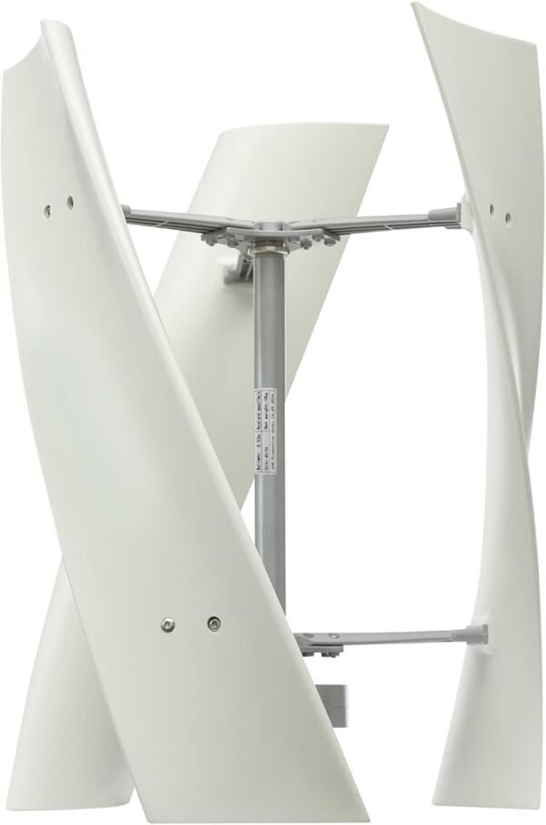 Wind Turbine Generators Kit, 500W Vertical Axis Wind Turbine Generator Home Windmill Kit Hybrid Wind System with Controller for Home, Business, Industrial Energy Supply (500W 12V White)