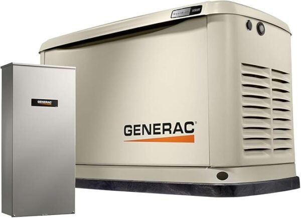 Generac 7172 10kW Air Cooled Guardian Series Home Standby Generator with 100-Amp Transfer Switch - Comprehensive Protection - Smart Controls - Versatile Power - Wi-Fi Connectivity - Real-Time Updates