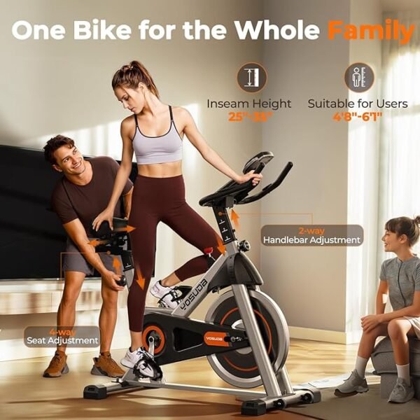 YOSUDA Indoor Cycling Bike Brake Pad/Magnetic Stationary Bike - Cycle Bike with Tablet Mount & Comfortable Seat Cushion - Image 3
