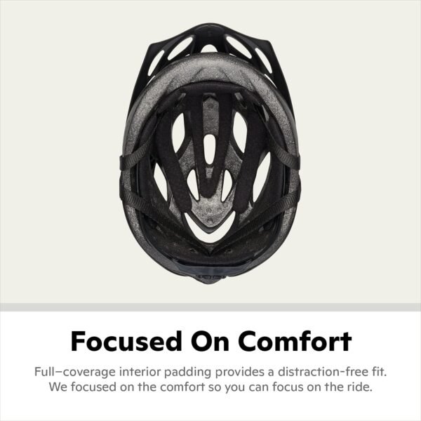 Schwinn Thrasher Bike Helmet for Adult Men Women Age 14+ with Suggested Fit 58-62cm, Multi-Mode Rear LED Light or No Light Option, Lightweight with Adjustable Side and Chin Strap, Bike Accessories - Image 3