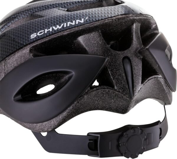 Schwinn Thrasher Bike Helmet for Adult Men Women Age 14+ with Suggested Fit 58-62cm, Multi-Mode Rear LED Light or No Light Option, Lightweight with Adjustable Side and Chin Strap, Bike Accessories - Image 4