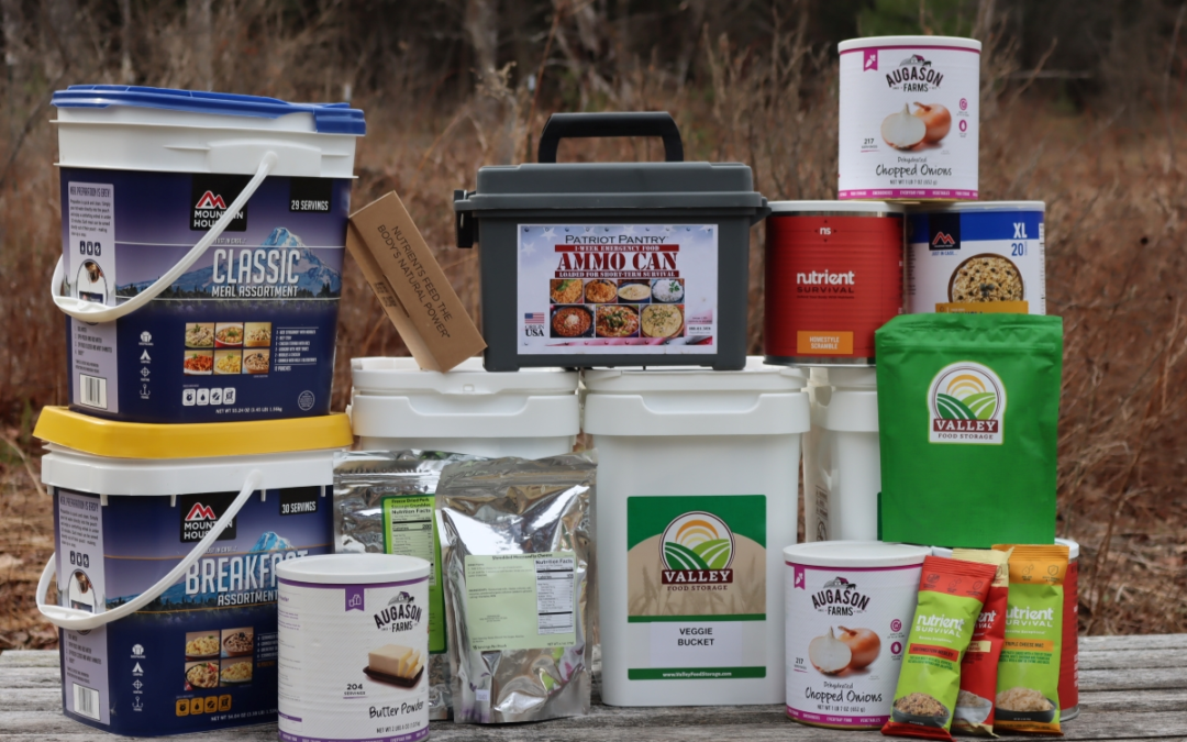 30-90 Day Emergency Food Buckets, Freeze-Dried Foods, Food Storage Containers